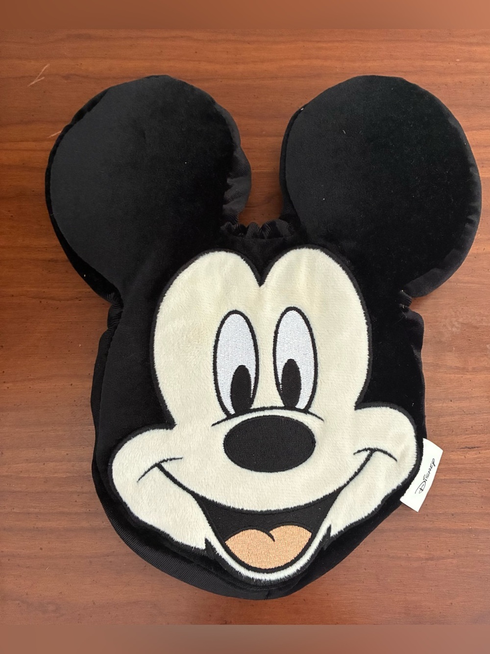 Black Mickey Mouse Ear Shaped Microwavable Heat Pad